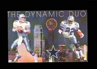 1994 Dallas Cowboys"Dynamic Duo" Emmitt & Aikman Original Starline Poster OOP
