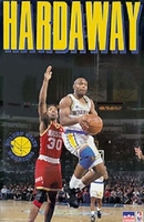 1992 Tim Hardaway Golden State Warriors Original Starline Poster OOP