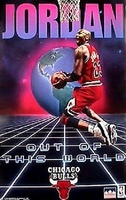 1996 Michael Jordan Chicago Bulls Out of This World Original Starline Poster OOP