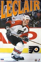 1997 John Leclair Philadelphia Flyers Original Starline Poster OOP