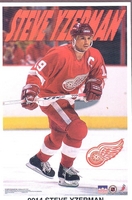 Steve Yzerman DETROIT RED WINGS Original Starline Poster MINI Promo Piece 3x5