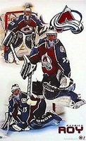 1999 Patrick Roy Colorado Avalanche  Original Norman James Poster OOP