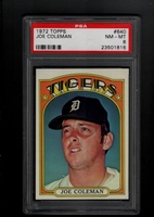 1972 Topps #640 Joe Coleman PSA 8 NM-MT DETROIT TIGERS