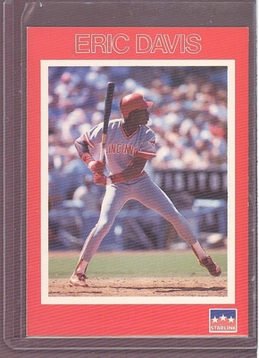 1989 STARLINE PROMO Eric Davis REDS Starline Logo