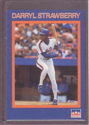 1989 STARLINE PROMO Darryl Strawberry METS Starline Logo