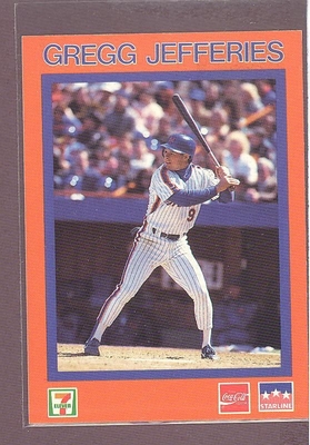 1989 STARLINE PROMO Gregg Jefferies METS 7-11