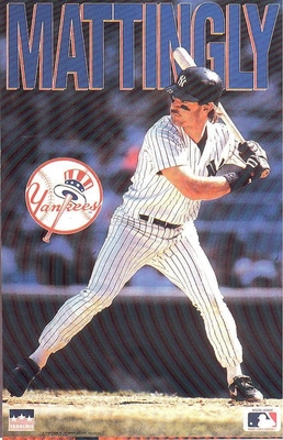 Don Mattingly NEW YORK YANKEES Starline Poster MINI Promo Piece 3x5