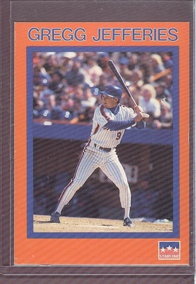 1989 STARLINE PROMO Gregg Jefferies METS Starline Logo