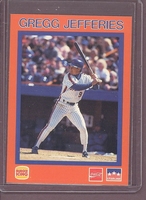 1989 STARLINE PROMO Gregg Jefferies METS Burger King