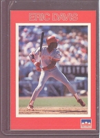 1989 STARLINE PROMO Eric Davis REDS Starline Logo