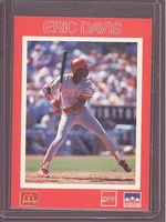1989 STARLINE PROMO Eric Davis REDS McDonalds