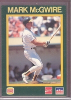 1989 STARLINE PROMO Mark McGwire ATHLETICS Burger King
