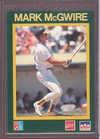 1989 STARLINE PROMO Mark McGwire ATHLETICS Dominos VERY RARE